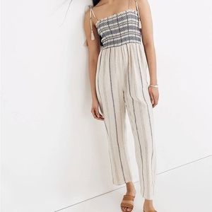 Madewell Smocked Cami Jumpsuit Size Medium